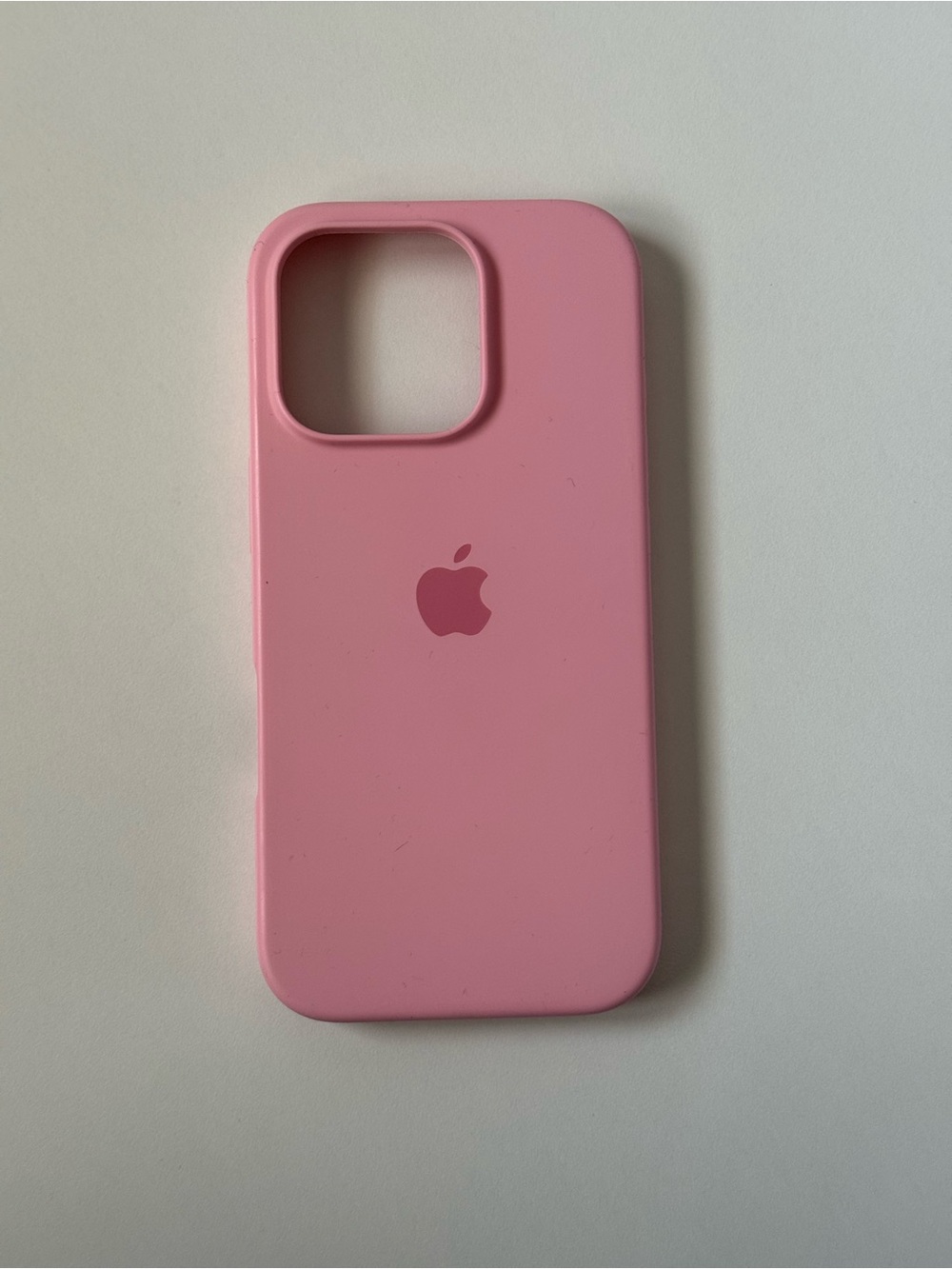 Pink Silicone iPhone 16 Pro Case from Kiosk in Mall